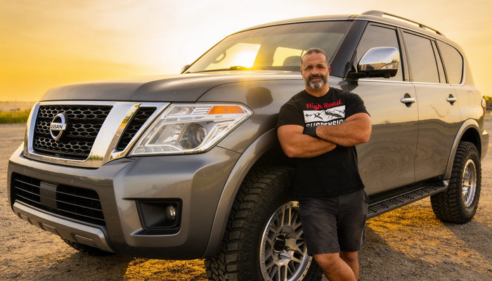 Lifted 2017-2024 Nissan Armada on larger tires