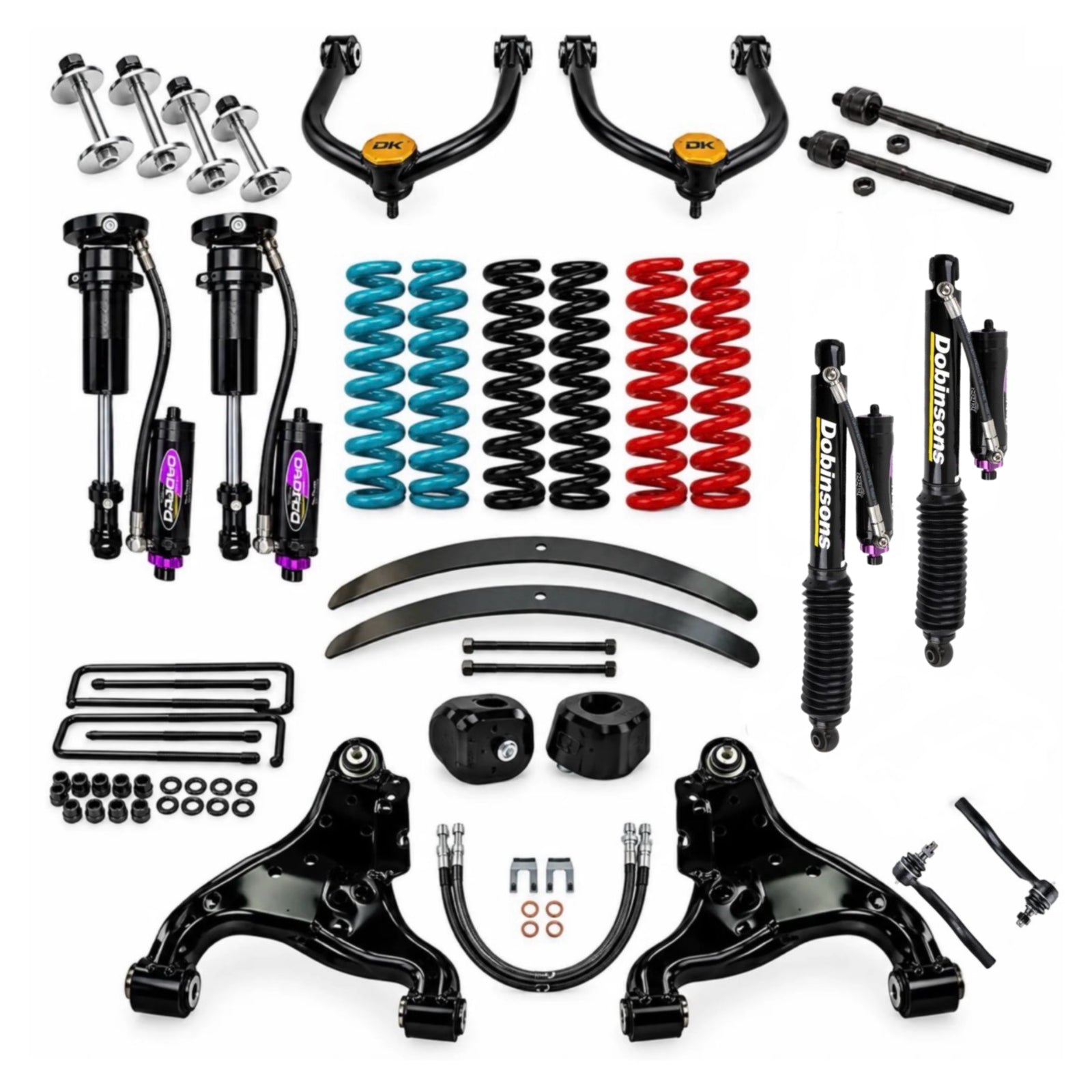 Buildable Complete Titan Swap Kit | w/Spring and Aftermarket UCA Choices | Dobinsons External Reservoirs | 2005-2021 Frontier