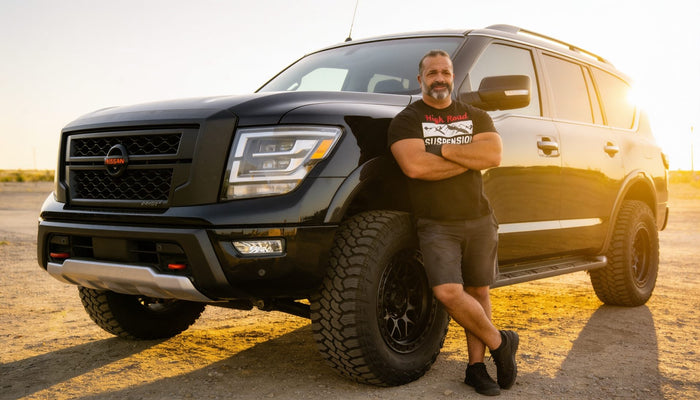 Lifted 2017-2024 Nissan Armada on larger tires