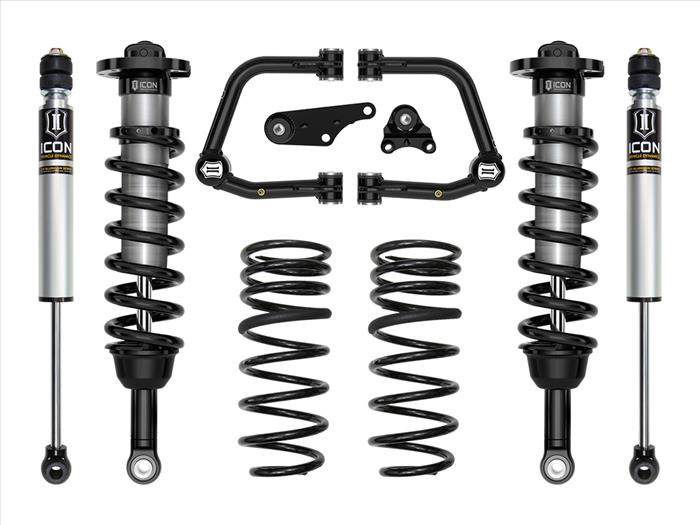 Icon | 1.25-3" Lift | Stage 2 Suspension System | Tubular UCA w/ Triple Rate Rear Springs | 2024+ Toyota Tacoma