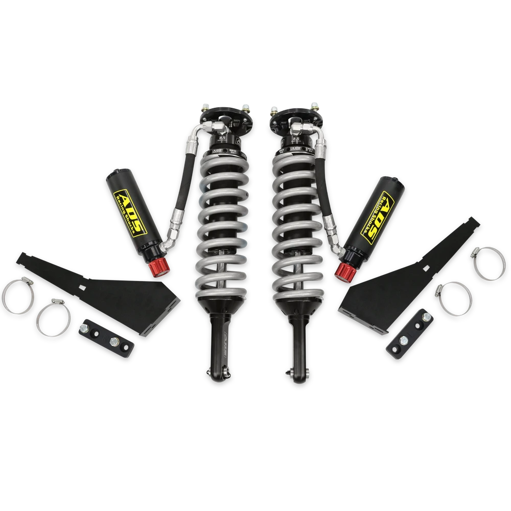 ADS Direct Fit 2.5" Adjustable Reservoir Race Coilovers - Black Bodied | 1-3" Lift | 650lb Springs | 2005-2023 Toyota Tacoma