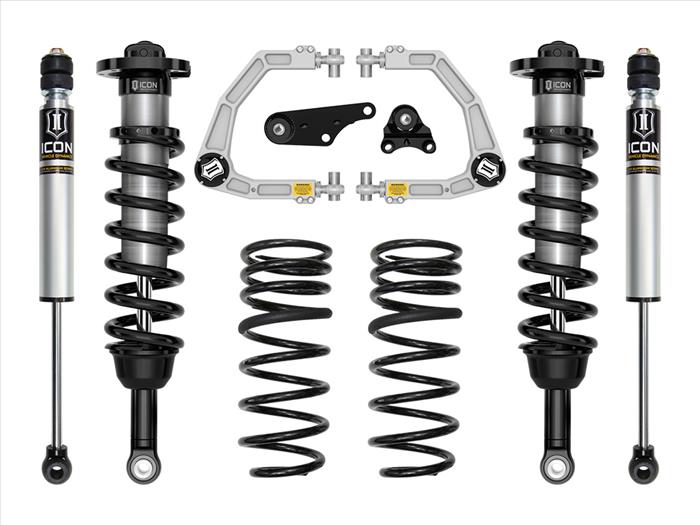 Icon | 1.25-3" Lift | Stage 2 Suspension System | Billet UCA w/ Triple Rate Rear Springs | 2024+ Toyota Tacoma