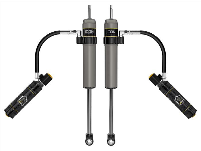 Icon | Remote Reservoir Rear Shock Absorbers | 2.5" Body | 0-1" Rear Lift | w/ CDEV | 2024+ Toyota Tacoma