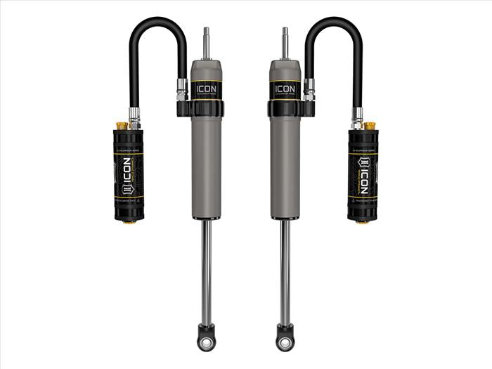Icon | 2.5" Body Remote Reservoir Rear Shock Absorbers w/Dampening Control Knobs | 0-3" Rear Lift
