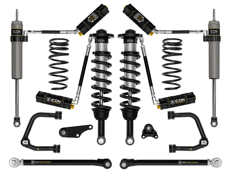 Icon 1.25-3" Lift, Stage 8 Suspension System, Tubular, Overland Rear Springs