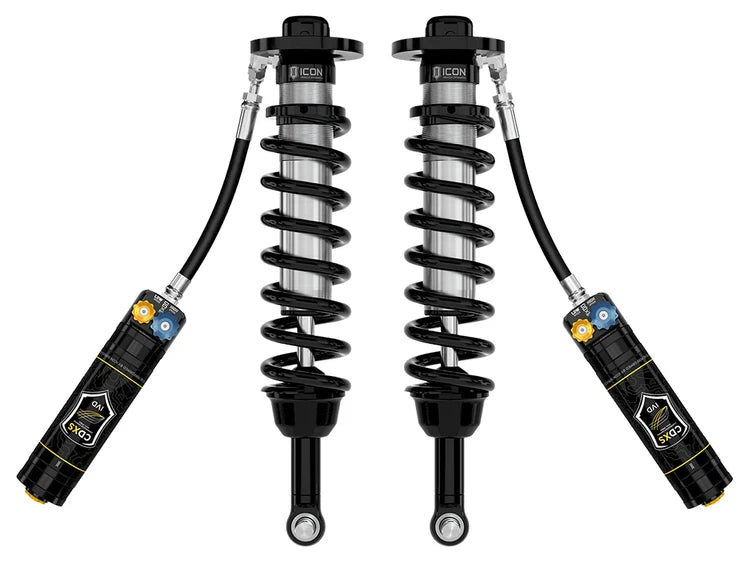 ICON 2025+ Toyota 4Runner 2WD, 1.25-3" Lift, Front, 2.5 Series Coilover Kit, Remote Reservoir w/ CDXS
