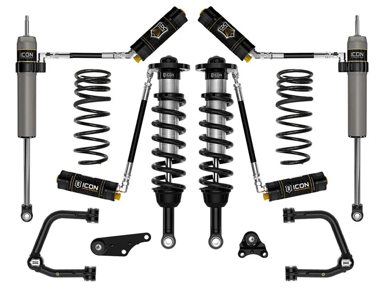 Icon 1.25-3" Lift, Stage 5 Suspension System, Tubular, Overland Rear Springs
