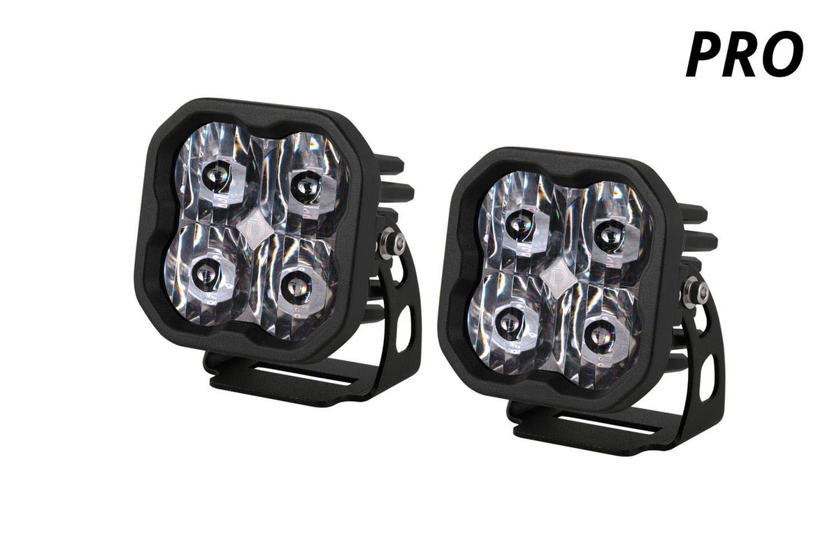 Diode Dynamics | SS3 SAE/DOT PRO White | 3" LED Ditch Pod Light | Pair