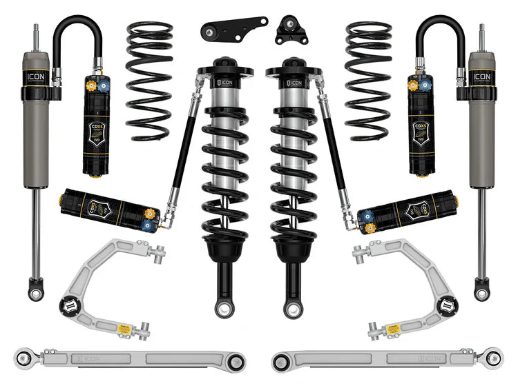 Icon 1.25-3" Lift, Stage 9 Suspension System, Billet, Triple Rate Rear Springs