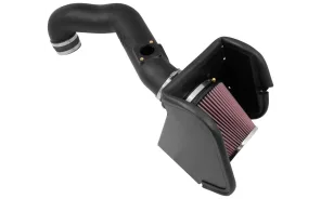 K&amp;N Hi-Flow Air Intake System | Black Tube | 2016-2024 Nissan Titan XD | Diesel Engine