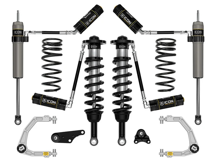 Icon 1.25-3" Lift, Stage 4 Suspension System, Billet, Overland Rear Springs