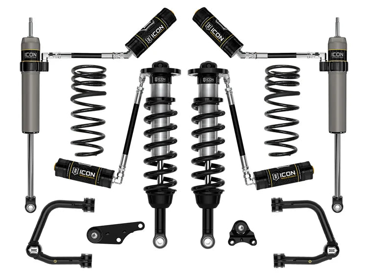 Icon 1.25-3" Lift, Stage 4 Suspension System, Tubular, Overland Rear Springs
