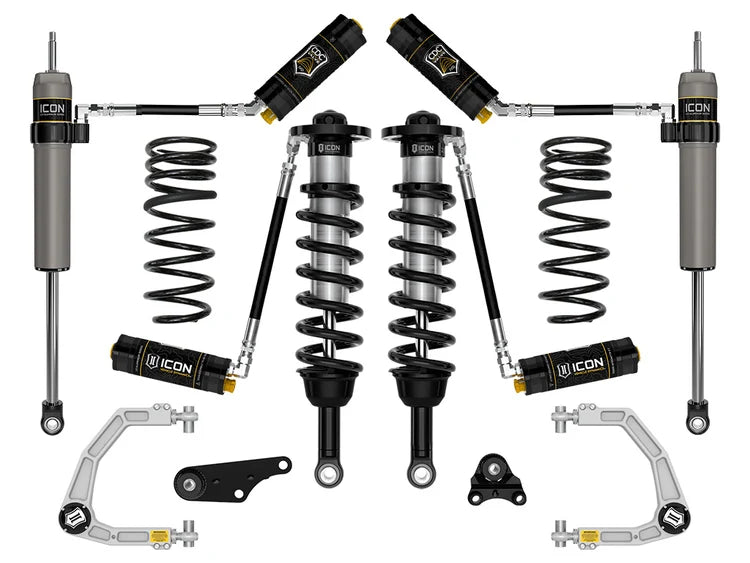 Icon 1.25-3" Lift, Stage 5 Suspension System, Billet, Overland Rear Springs