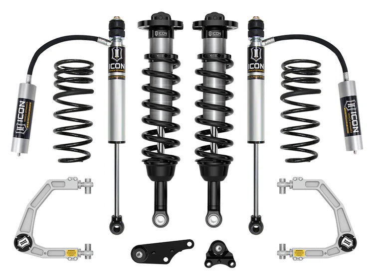 Icon 1.25-3" Lift, Stage 3 Suspension System, Billet, Overland Rear Springs
