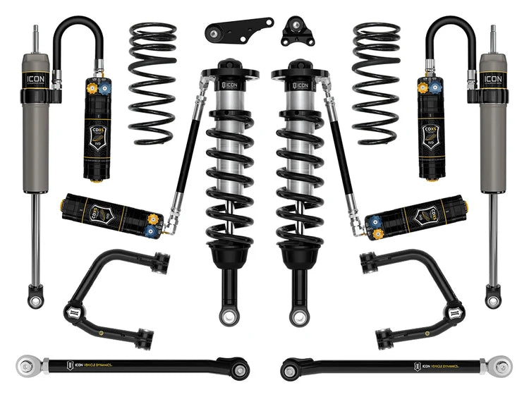 Icon 1.25-3" Lift, Stage 9 Suspension System, Tubular, Overland Rear Springs