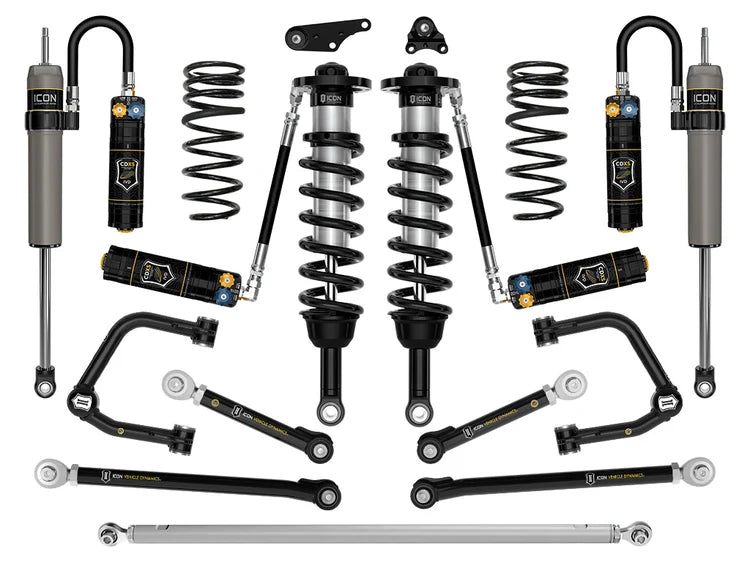 Icon 1.25-3" Lift, Stage 12 Suspension System, Tubular, Overland Rear Springs