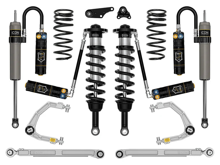 Icon 1.25-3" Lift, Stage 9 Suspension System, Billet, Overland Rear Springs