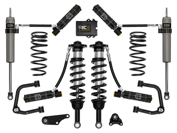 Icon 1.25-3" Lift, Stage 6 Suspension System, Tubular, Overland Rear Springs