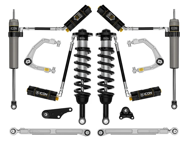 Icon 1.25-3" Lift, Stage 8 Suspension System, Billet