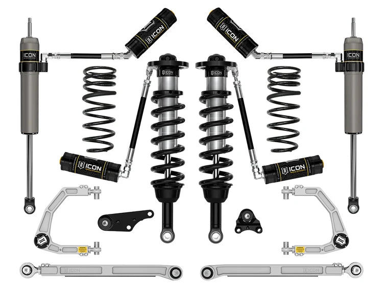 Icon 1.25-3" Lift, Stage 7 Suspension System, Billet, Overland Rear Springs