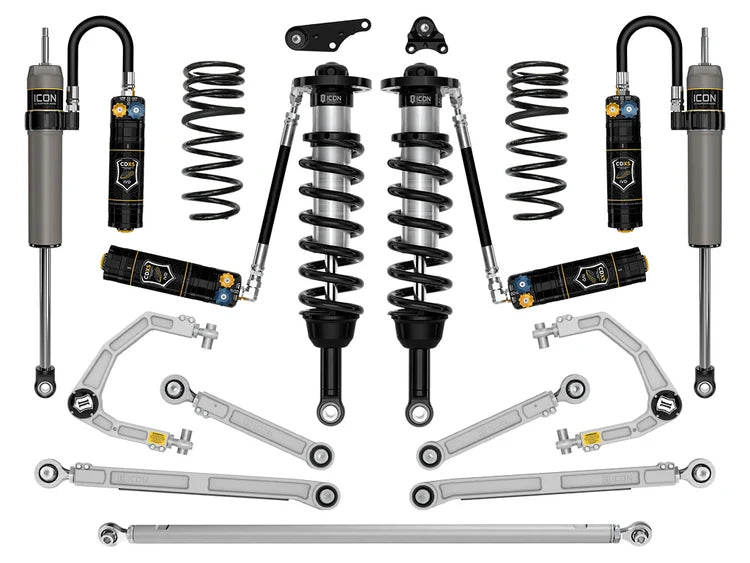 Icon 1.25-3" Lift, Stage 12 Suspension System, Billet, Overland Rear Springs