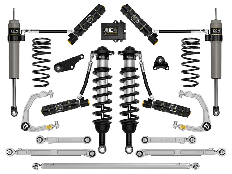 Icon 1.25-3" Lift, Stage 13 Suspension System, Billet, Overland Rear Springs