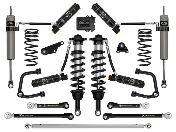 Icon 1.25-3" Lift, Stage 13 Suspension System, Tubular, Overland Rear Springs