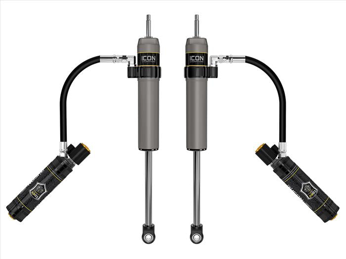 Icon | 2.5" Body Remote Reservoir Rear Shock Absorbers w/CDEV | 0-3" Rear Lift