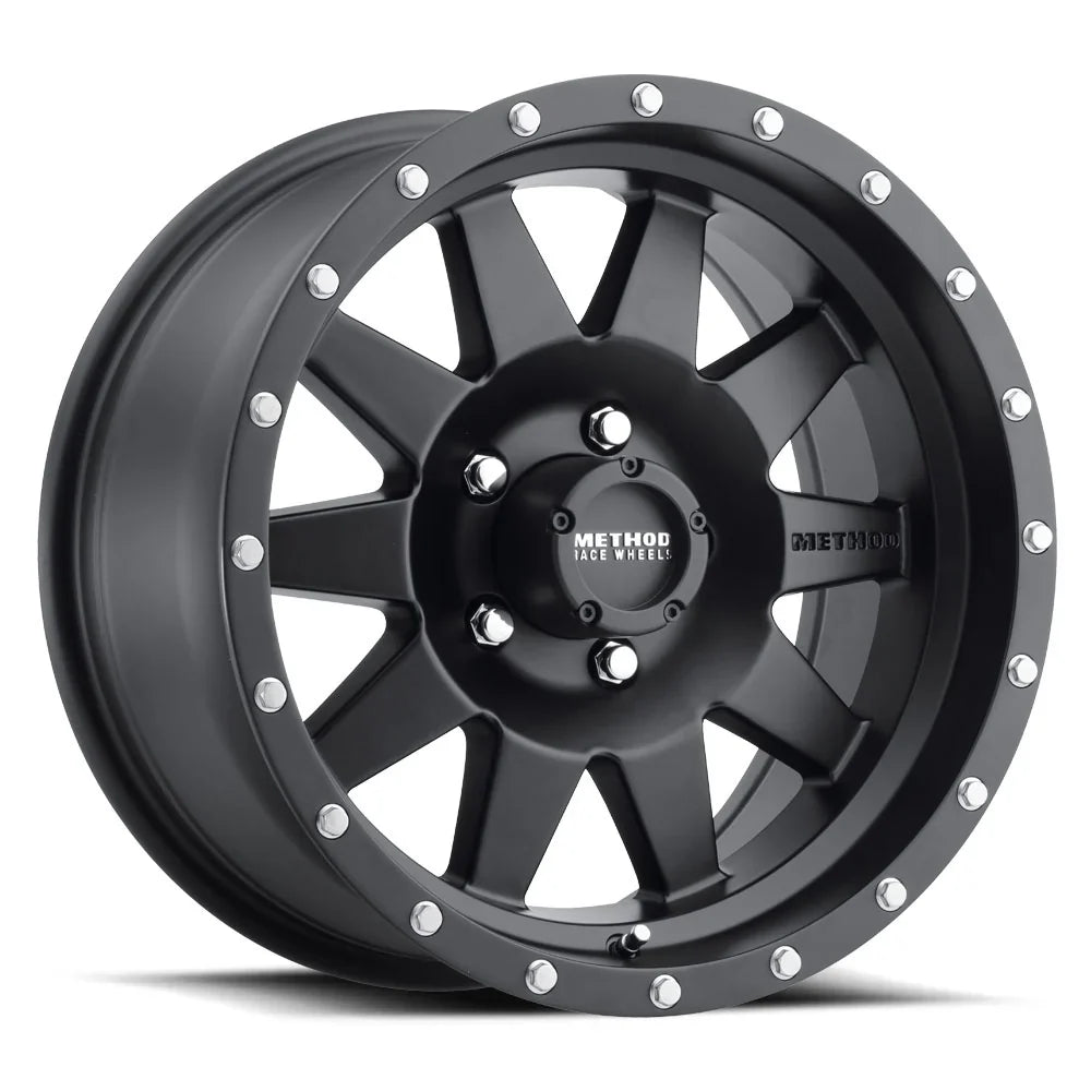 Method Wheels | 301 | The Standard | Matte Black | 18x9 | 5x150 | +18 Offset | 5.75" BS
