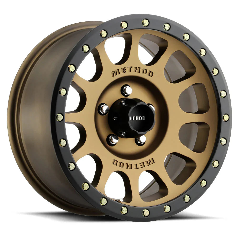 Method Wheels | 305 NV | Bronze w/Matte Black Lip | 17x8.5 | 5x150 | 0 Offset | 4.75" BS