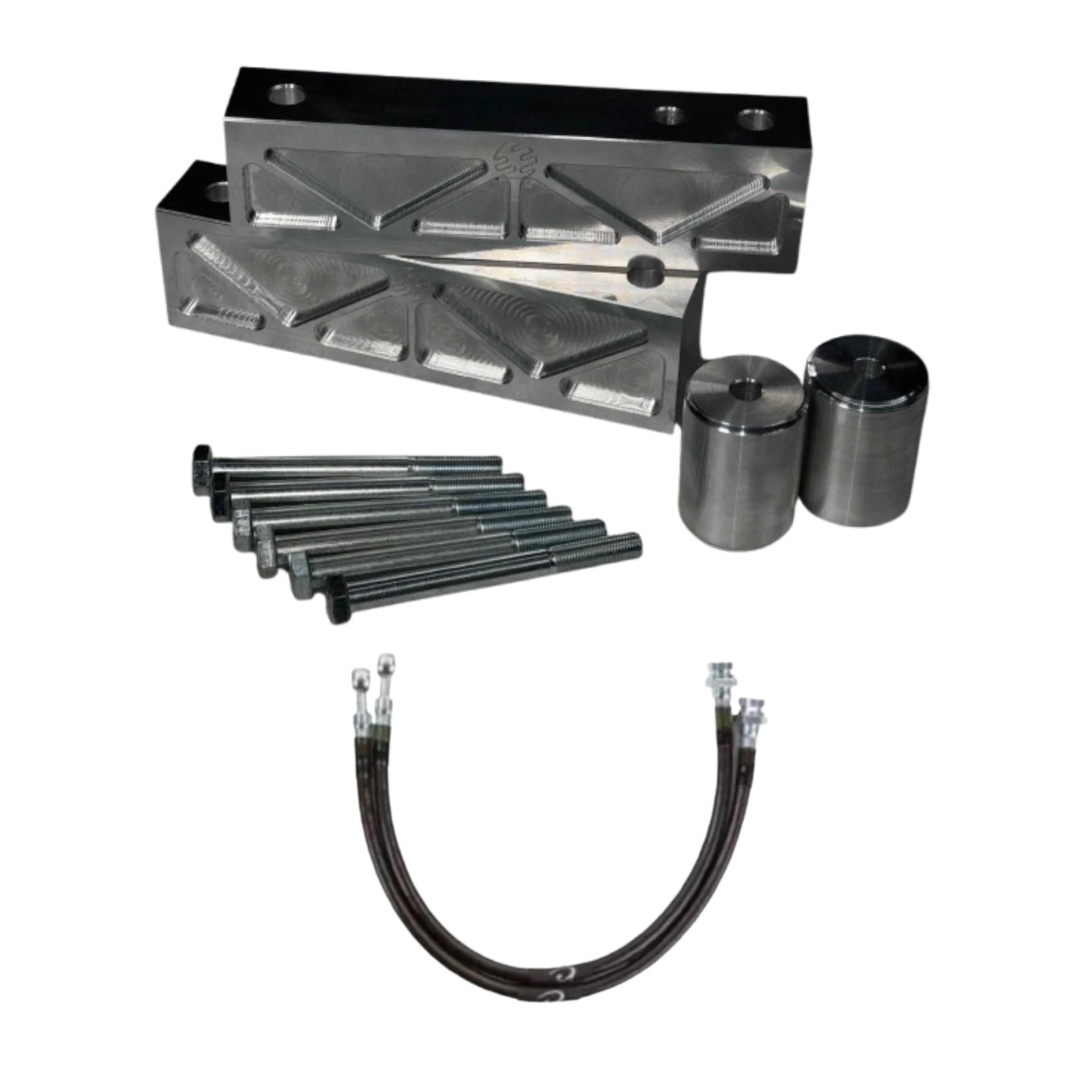 Garage 23 | 3” Subframe Rear Lift Kit | Solid Billet w/ Steel Braided Brake Lines | Nissan Armada, Infiniti QX56, or QX80 | High Road Suspension