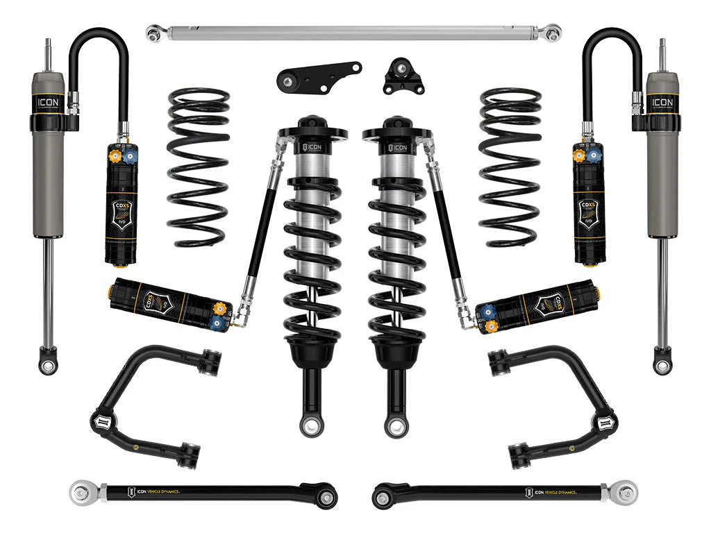 ICON 2025-2026 Toyota 4Runner 4WD, 1.25-3" Lift, Stage 9 Suspension System, Tubular