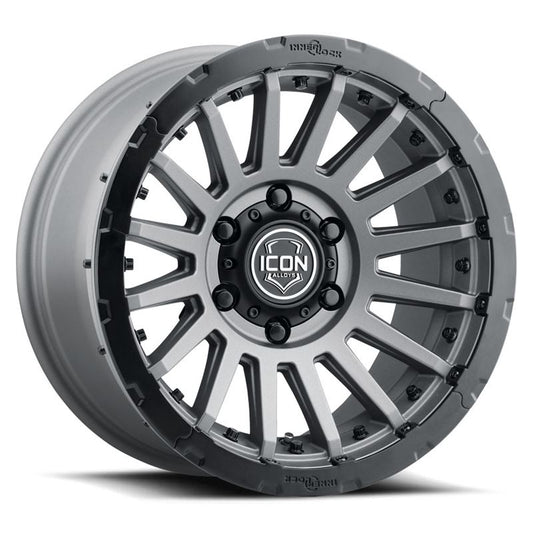 Icon Alloys | Recon Pro | w/D.O.T. Compliant Bead Locks | Charcoal | 17 X 8.5 | 6 X 5.5 | 0 Offset