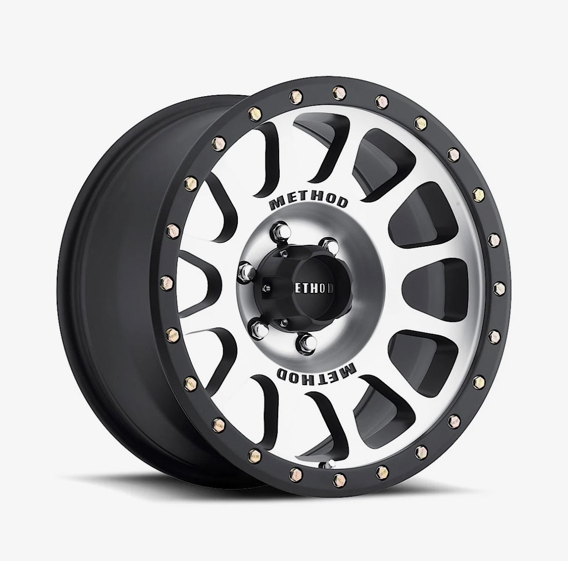 Method Wheels | 305 | Machined - Matte Black Lip | 18x9 | 6x5.5 | 0 Offset | 5" BS