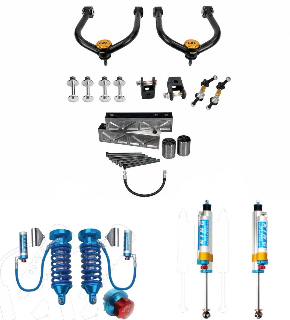 King / Dirt King 3" Luxury Lift Kit w/Dampening Adjustment Knobs