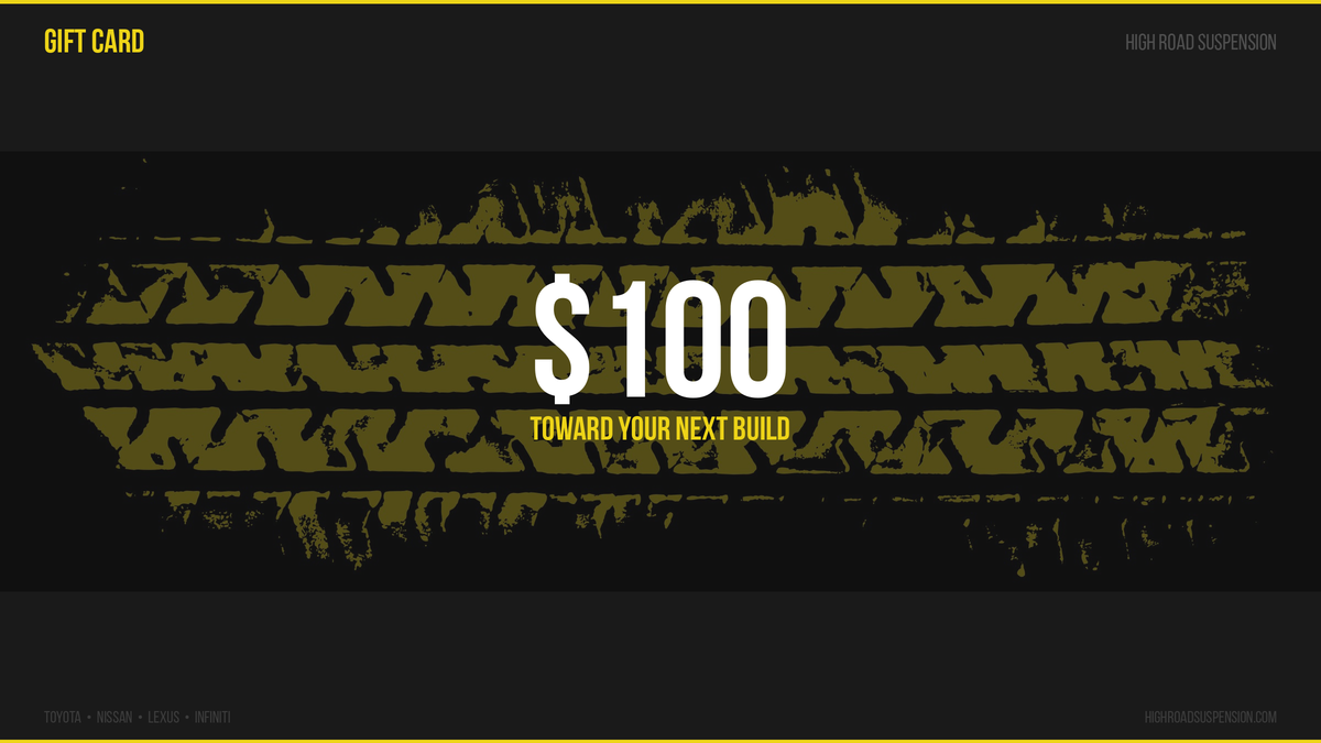 High Road Suspension Gift Certificate