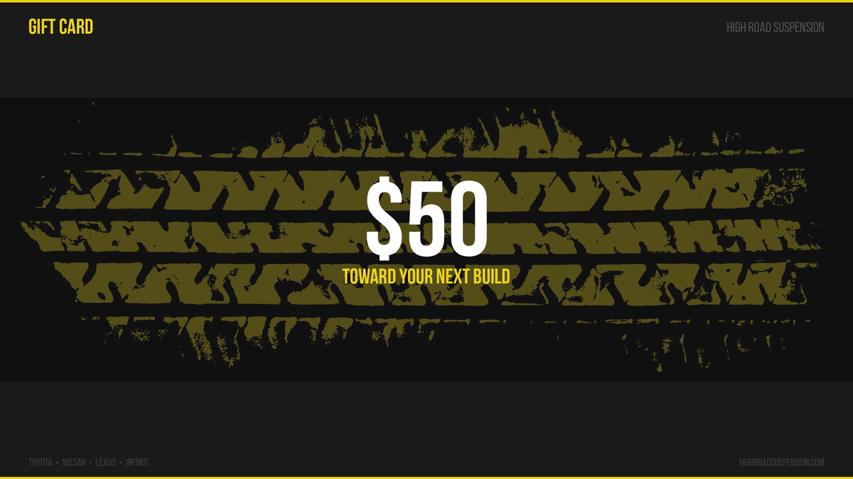 High Road Suspension Gift Certificate