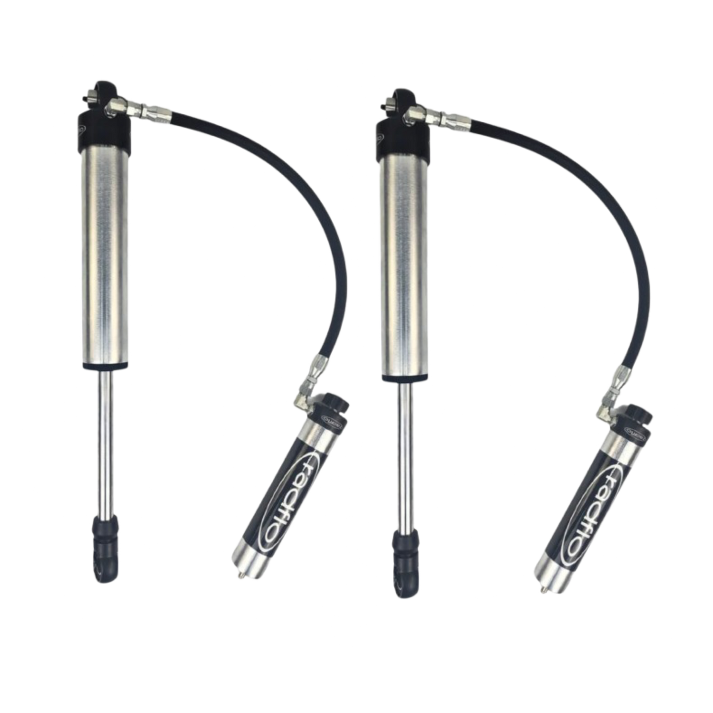 Radflo 2.5" Body Remote Reservoir Rear Shocks | Equipped With Dampening Knobs | For 0-2" Lift | 2004-2015 Nissan Armada or 2004-2010 Infiniti QX56