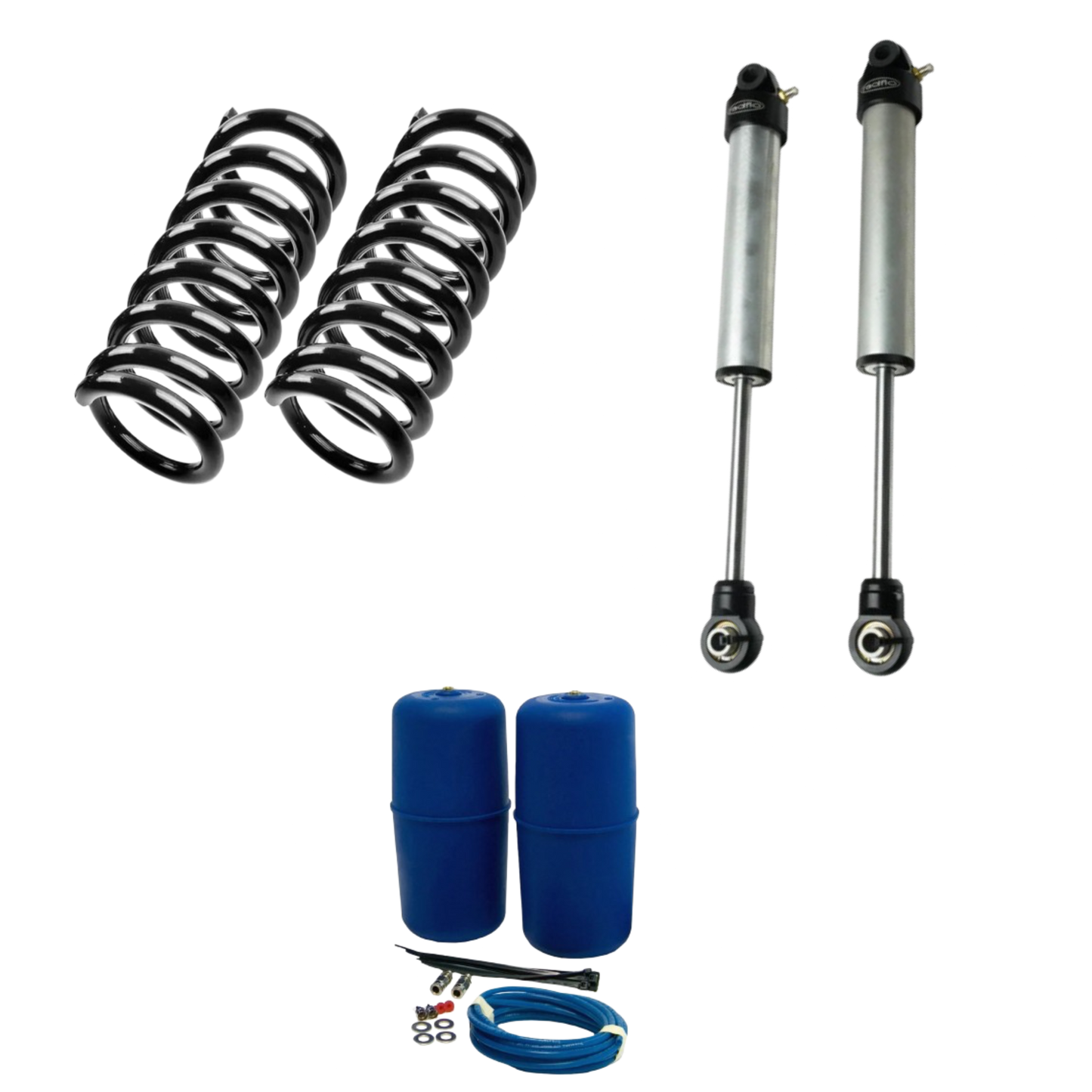 Radflo Rear Air Shock Delete Kit w/ Aftermarket Air Ride | 2004-2015 Nissan Armada | 2004-2010 Infiniti QX56