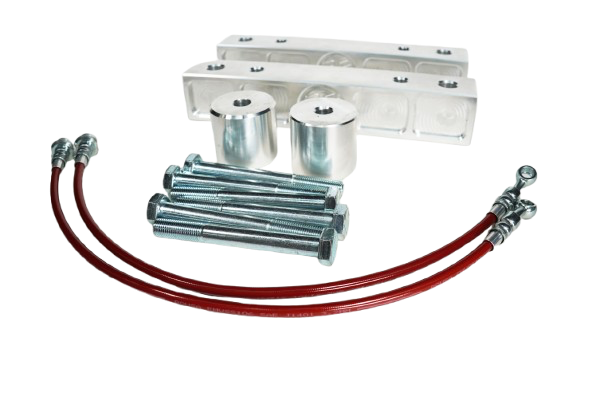 Garage 23 | 2” Subframe Rear Lift Kit | Solid Billet w/ Steel Braided Brake Lines | Nissan Armada, Infiniti QX56, or QX80