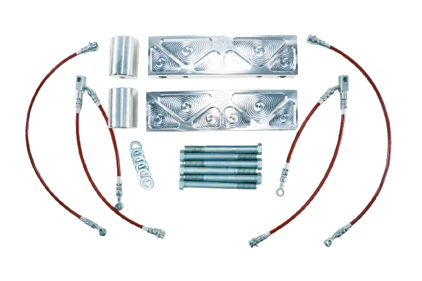 Garage 23 3” Subframe Rear Lift Kit | Solid Billet w/ Steel Braided Brake Lines