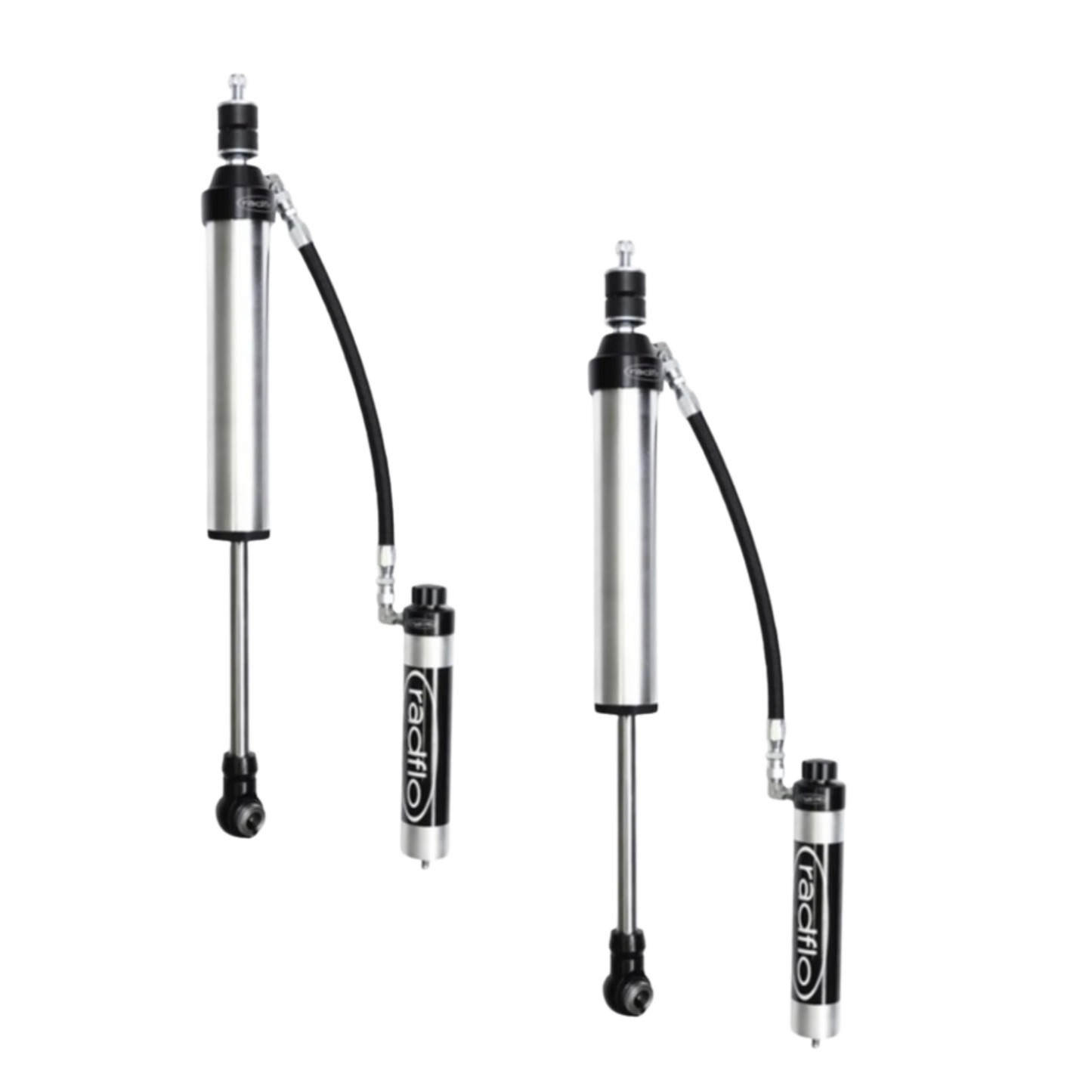 Radflo 2.5" Body Remote Reservoir Rear Shocks | Equipped With Dampening Knobs | For 0-2" Lift | 17+ Armada | 11+ QX56 or 14+ QX80