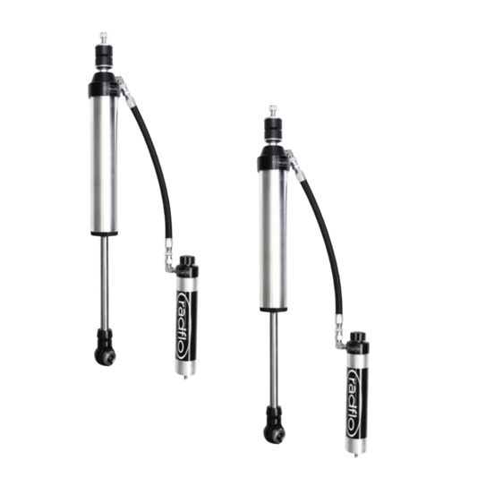 Radflo 2.5" Body Remote Reservoir Rear Shocks | Equipped With Dampening Knobs | For 0-2" Lift | 17+ Armada | 11+ QX56 or 14+ QX80