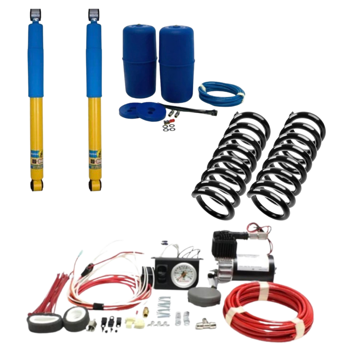 Bilstein 4600 Rear Air Shock Delete Kit W/Aftermarket Air Ride | Nissan Armada and Infiniti QX56