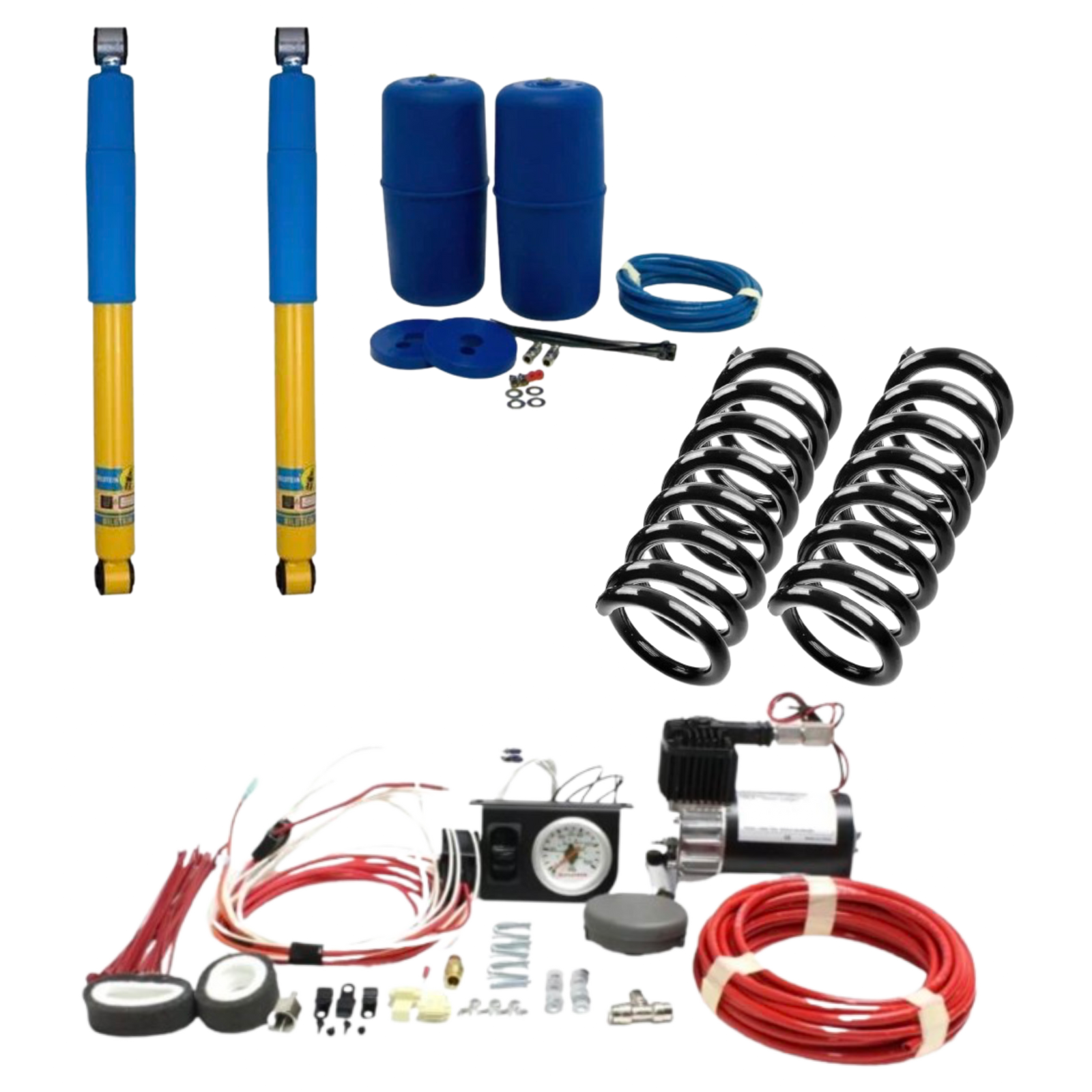 Bilstein 4600 Rear Air Shock Delete Kit W/Aftermarket Air Ride | Nissan Armada and Infiniti QX56