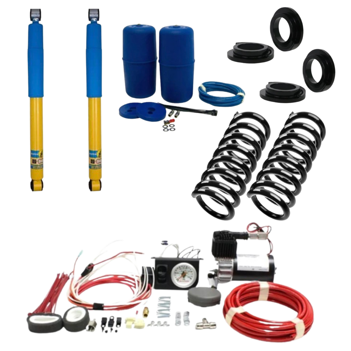 Bilstein 4600 Rear Air Shock Delete Kit W/Aftermarket Air Ride | Nissan Armada and Infiniti QX56