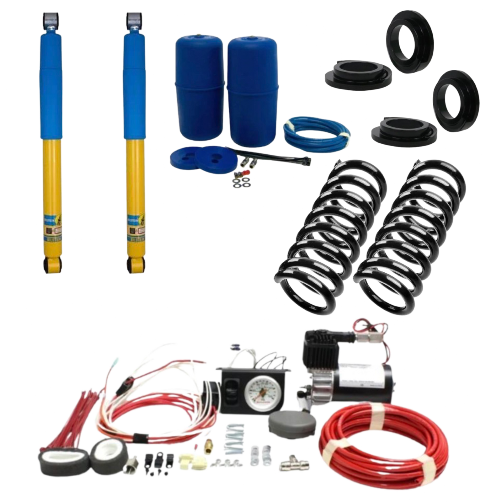 Bilstein 4600 Rear Air Shock Delete Kit W/Aftermarket Air Ride | Nissan Armada and Infiniti QX56