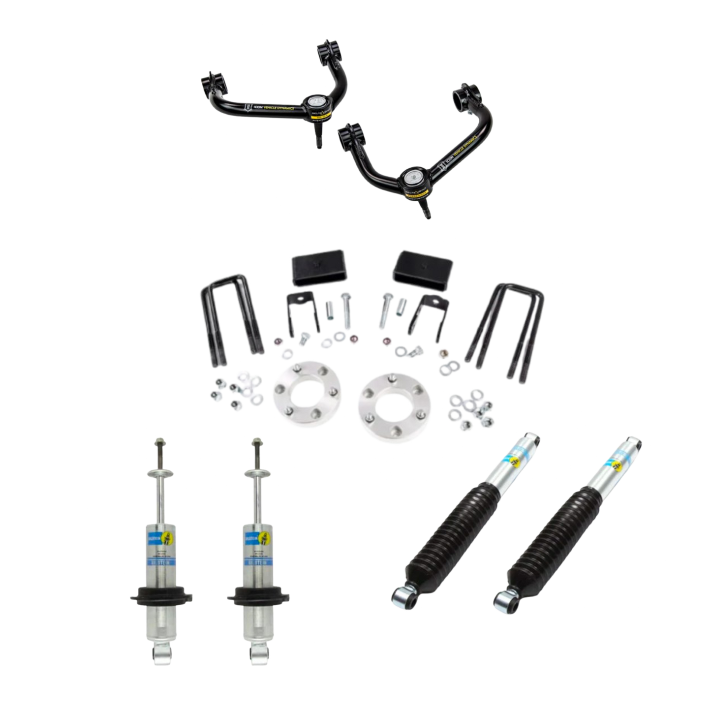 Bilstein 6100 | 3”/1" Complete Lift Kit | W/ Upper Control Arms | Nissan Titan XD