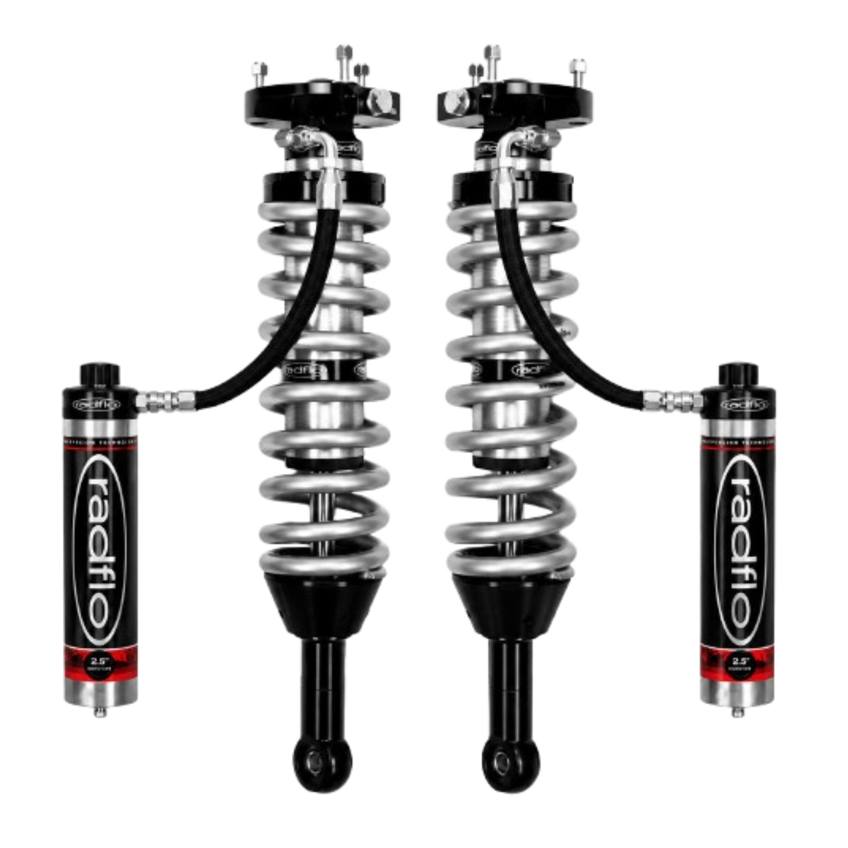Radflo ROAM Series 2.5" Body External Reservoir Coilovers w/Dual Adjusters | 2.5" Lift