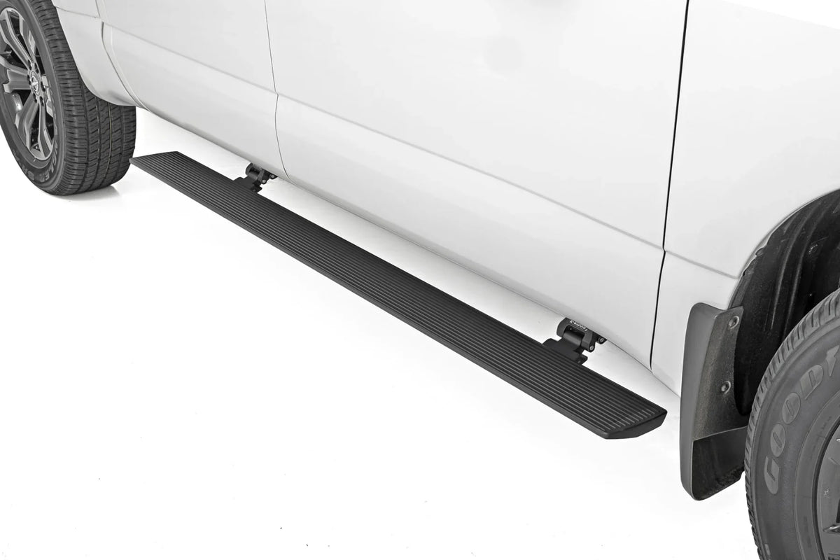 AMP Research | Lighted Power Running Boards | Plug and Play | 2017-2024 Nissan Titan